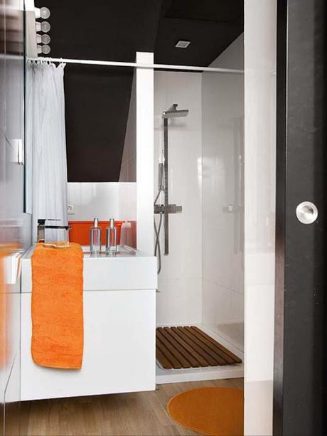 15 Baños de pisos pequeños