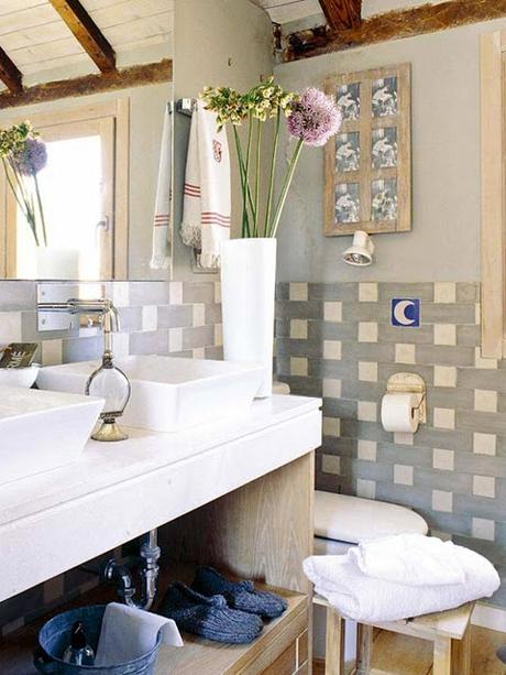 15 Baños de pisos pequeños