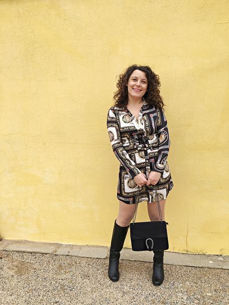 Vestido estampado pañuelo