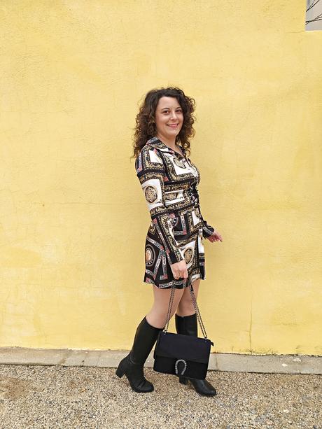 Vestido estampado pañuelo