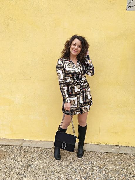 Vestido estampado pañuelo