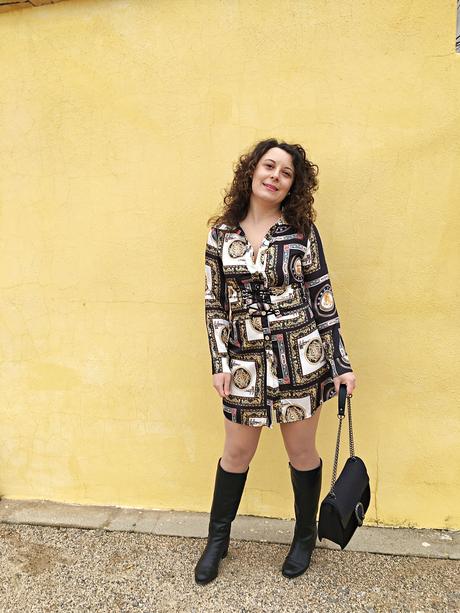 Vestido estampado pañuelo