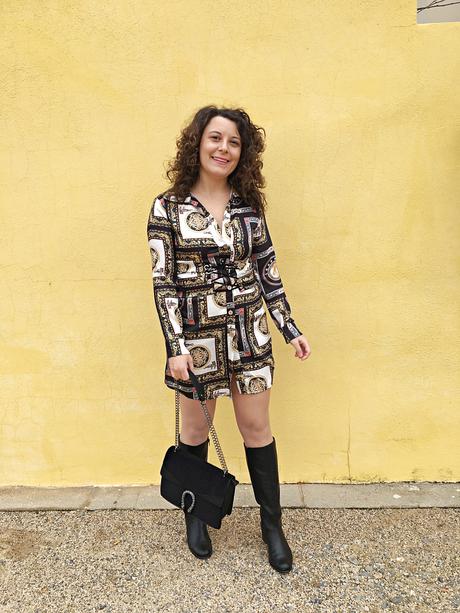 Vestido estampado pañuelo