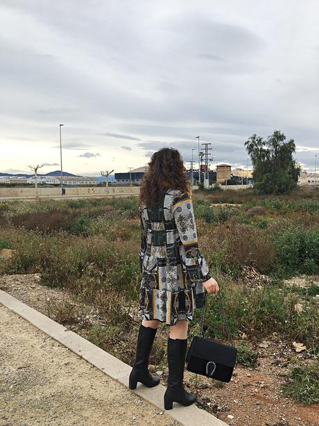 Vestido estampado barroco Vestido estampado barroco