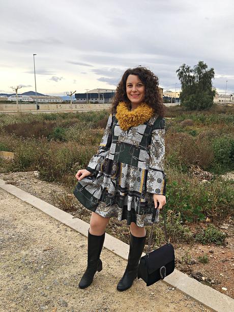 Vestido estampado barroco Vestido estampado barroco