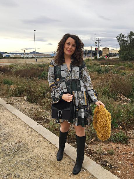 Vestido estampado barroco Vestido estampado barroco