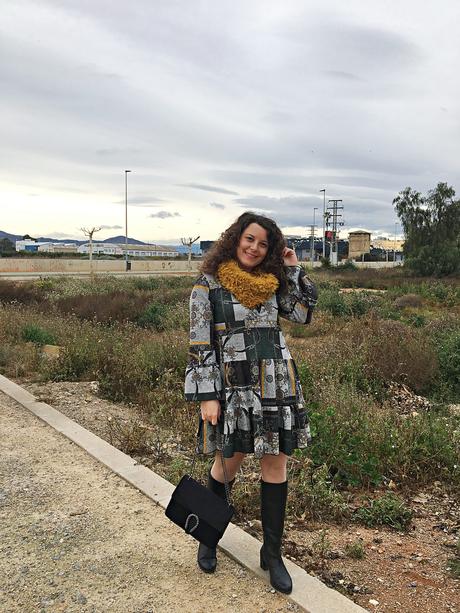 Vestido estampado barroco Vestido estampado barroco