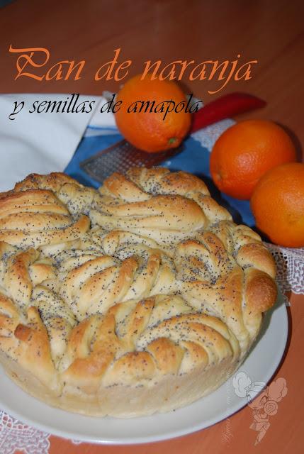 Pan de naranja y semillas de amapola