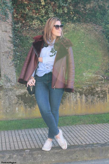 Burdeos + navy