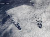 Extraordinarios vórtices Kármán forma corazón vistos desde espacio antes Valentín. explico trata!