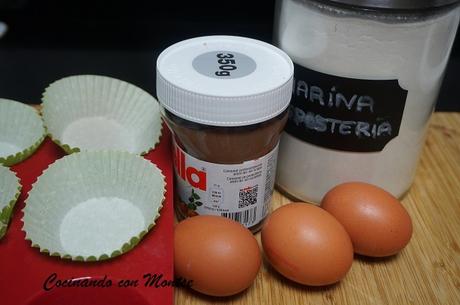 Magdalenas de chocolate Magdalenas de chocolate