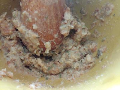 CALABAZA FRITA EN CHANFAINA CON MORCILLA