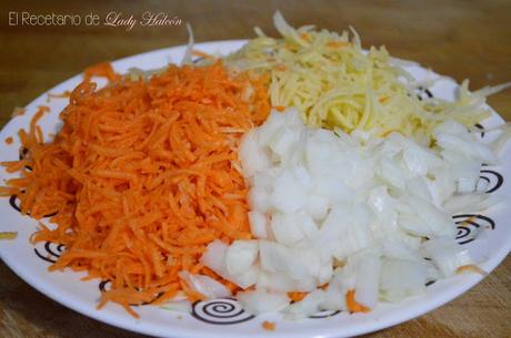 Nidos de patata y zanahoria - Reto #asaltablogs