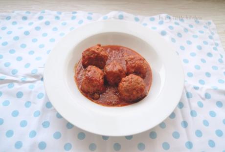Lo que te salga de la olla (lenta)- Albóndigas con tomate Lo que te salga de la olla (lenta)- Albóndigas con tomate