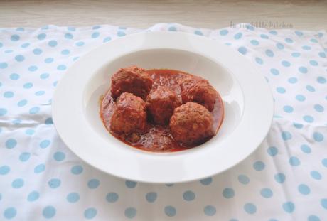 Lo que te salga de la olla (lenta)- Albóndigas con tomate Lo que te salga de la olla (lenta)- Albóndigas con tomate