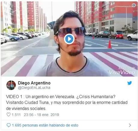 Joven argentino desmiente a los medios y muestra la realidad de Venezuela en Twitter