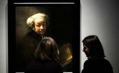 Autorretrato de Rembrandt, 13 de febrero de 2019 en el Rijksmuseum de Ámsterdam© ANP/AFP Remko de Waal
