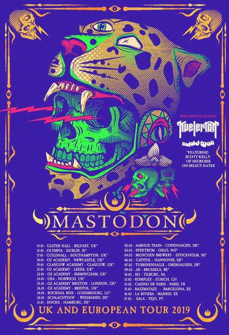 PREVIA CONCIERTO “MASTODON + KVELERTAK + MUTOID MAN” (Sala la Riviera, Madrid) – 16 Febrero 2019; 19.00