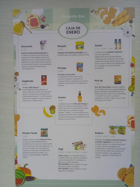 Caja de Enero Degustabox