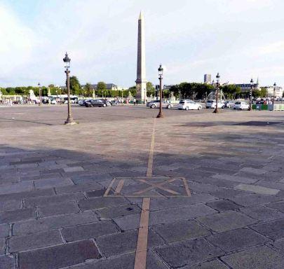 El gran cuadrante solar de la Concordia en París El gran cuadrante solar de la Concordia en París