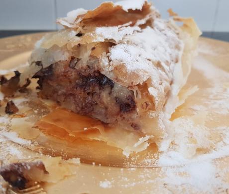 Strudel de chocolate o Pastel de manzana