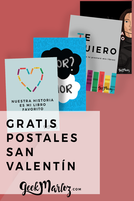 Freebies: Postales y marcapáginas geeks para San Valentín