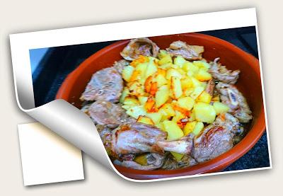 CHULETAS DE CORDERO LOJEÑO CON PATATAS AL AJO CABAÑIL