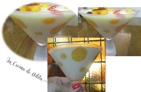 Panacotta de coco y mango