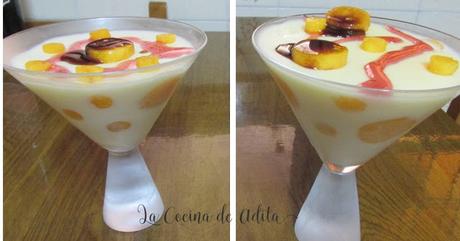 Panacotta de coco y mango