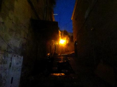 Ciudad vieja de Jerusalén a la noche