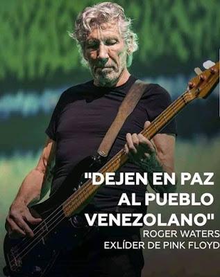 Roger Waters, músico británico exlíder de Pink Floyd, apoya al presidente Maduro.