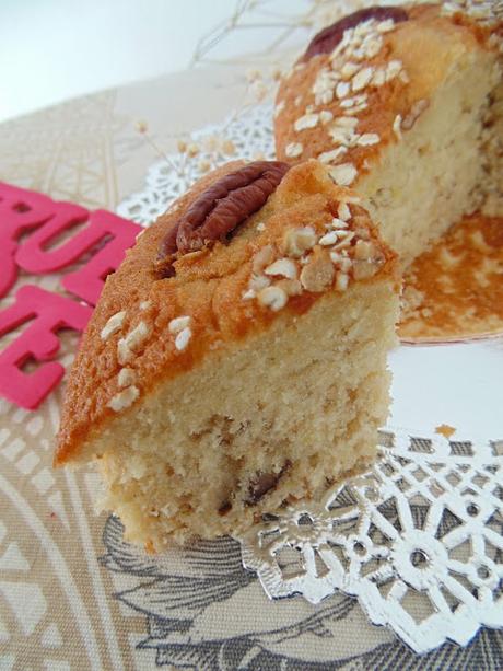 Cake corazón de avena y nueces