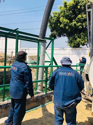 ATIENDE CAEM FALLA EN EQUIPOS DEL TANQUE CERRO GORDO EN ECATEPEC ATIENDE CAEM FALLA EN EQUIPOS DEL TANQUE CERRO GORDO EN ECATEPEC