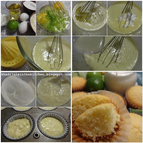 MUFFINS AU YOGOURT GREC ET AU CITRON VERT / GREEK YOGURT KEY LIME MUFFINS / MAGDALENAS CON LIMA Y YOGUR GRIEGO / مافن بالليمون الاخضر و الزبادي اليوناني