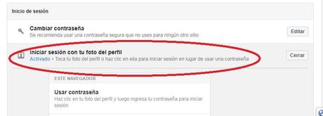 ¿Cómo iniciar sesión en Facebook haciendo clic en la foto de perfil? Paso 4