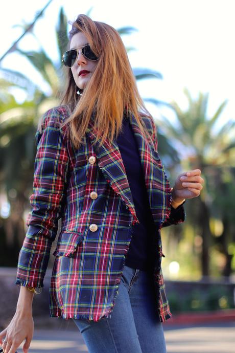 TARTAN BLAZER