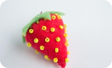 DIY: Fresas de fieltro DIY: Fresas de fieltro
