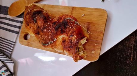 Pierna de pavo rellena