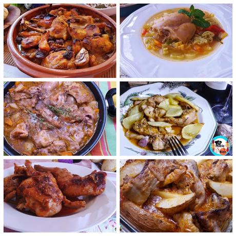 Conejo con garbanzos Conejo con garbanzos