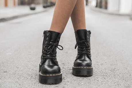 botas militares de plataforma