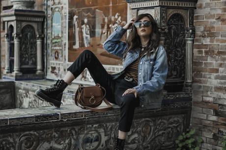HOW TO STYLE: DENIM JACKET+ DR MARTENS JADON denim jacket