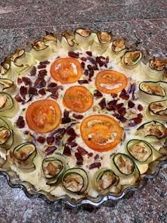 TARTA DE POLLO Y CALABACINES