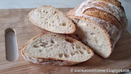 (Pan Casero) Mi primera hogaza casera con masa madre (Nº 4) (Pan Casero) Mi primera hogaza casera con masa madre (Nº 4)