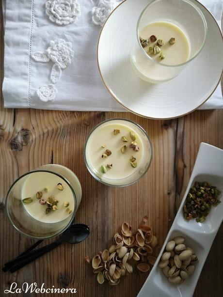 Panna cotta de azafrán