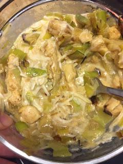 QUICHE DE POLLO CON PUERROS Y CURRY QUICHE DE POLLO CON PUERROS Y CURRY