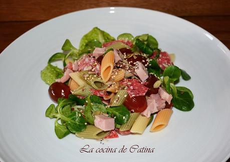 Ensalada de pasta con fiambres