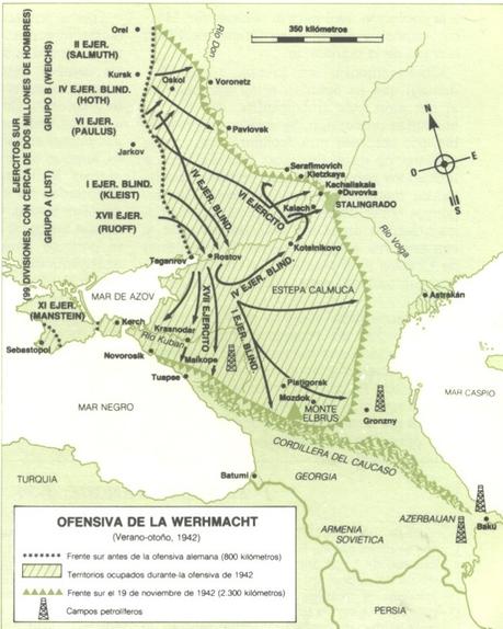 II GUERRA MUNDIAL. OPERACIÓN BARBARROJA (IV): HACIA STALINGRADO