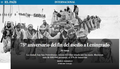 75º ANIVERSARIO DEL ASEDIO A LENINGRADO (EL PAÍS)