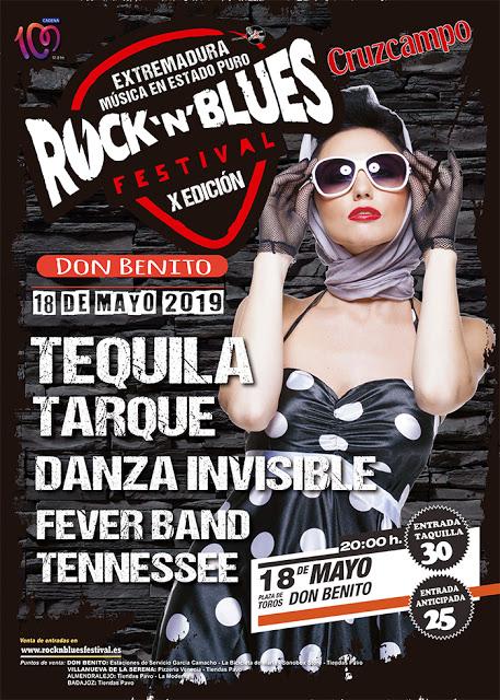 Rock 'n' Blues Festival 2019 tendrá a Tequila, Tarque, Danza Invisible, Fever Band y Tennessee