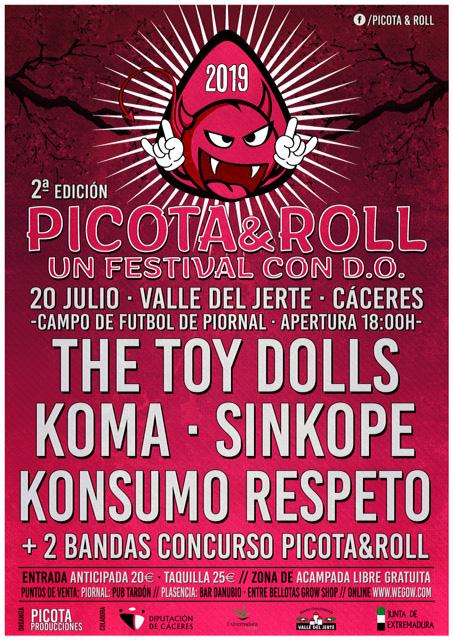 Picota & Roll 2019: The Toy Dolls, Koma, Sínkope, Konsumo Respeto...